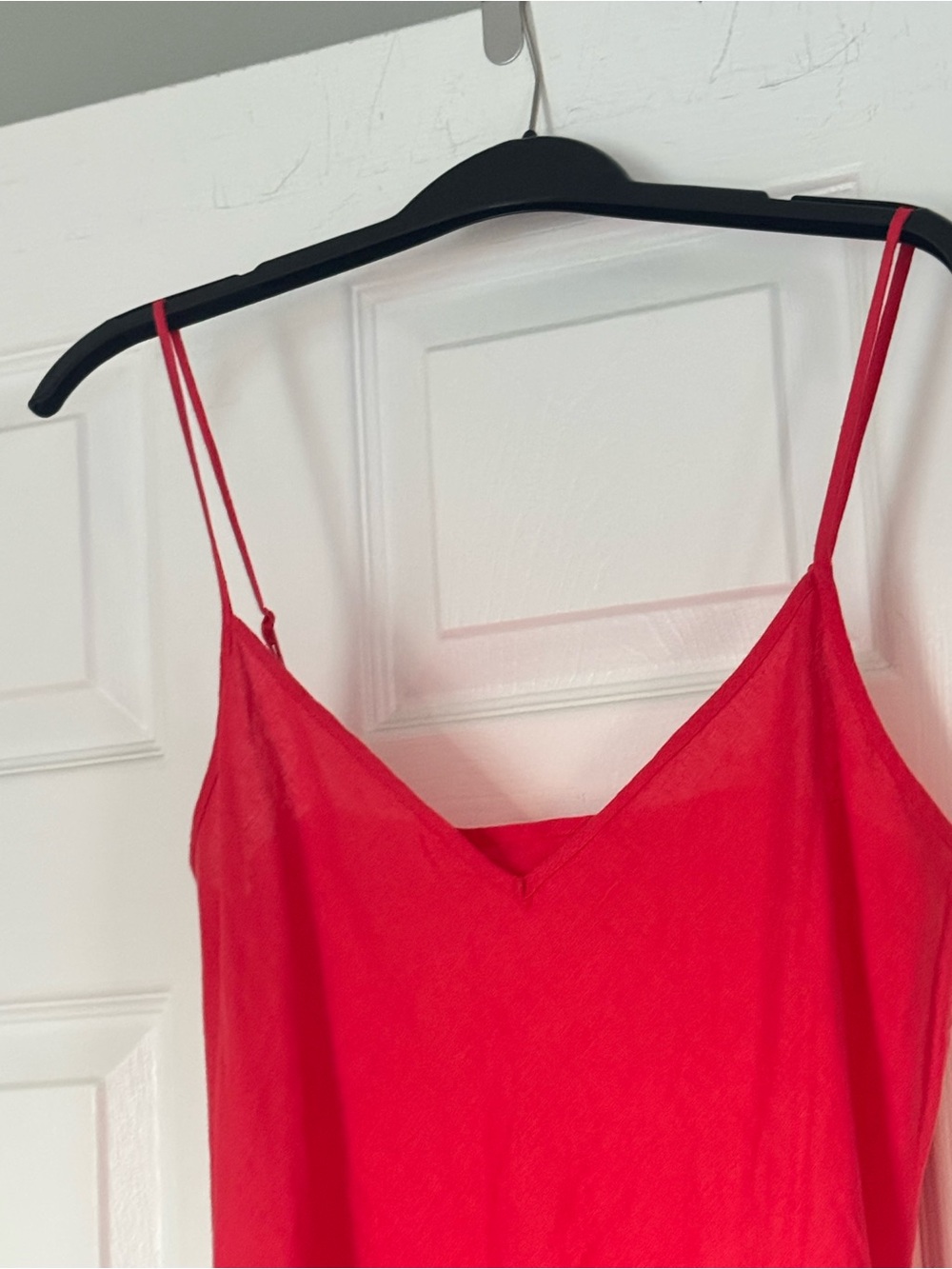 Aritzia Red Slip Midi Dress with Spaghetti Straps - Picture 2 of 2